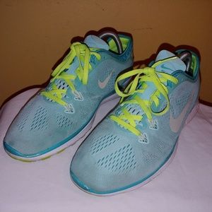 Nike Fit TR Fit 5 Womens Running Shoes Teal Sz 10